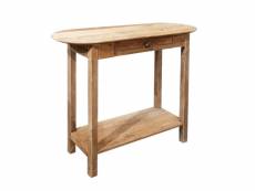Table-console en bois de pin massif recyclé avec 1 tiroir - chalet 65287067