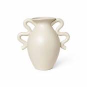 Vase Verso / Ø 18 x H 27 cm - Ferm Living blanc en céramique