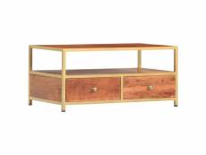 Vidaxl table basse 90 x 50 x 40 cm bois d'acacia massif