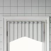 Vidaxl - Tringles à rideau 2 pcs blanc et argenté 90-135 cm aluminium