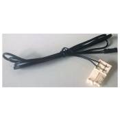 2x Fil câble led longueur 1 mètre largeur 10mm avec connecteurs miniclip Bande Ruban Luminaire Eclairage Intérieur Décoration