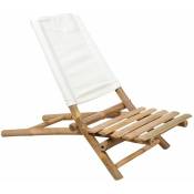 Aubry Gaspard - Chaise de plage en bambou