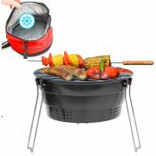 Bbq Pliable avec Sac Isotherme - ø 28 cm Barbecue