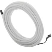 Bematik - Câble électroluminescent 5mm 5m transparent blanc câble spiralé avec batterie