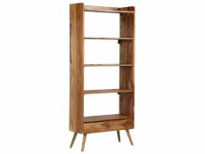 Bibliothèque meuble de rangement | meuble étagère bois massif de sesham 75 x 30 x 170 cm meuble pro frco98440