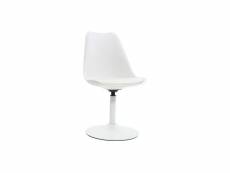 Chaise design pivotant blanc mat steevy v2
