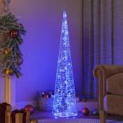 Cône lumineux décoratif à LED Acrylique Bleu 120 cm