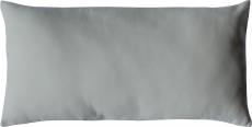 Coussin non déhoussable en coton uni - Gris clair - 30 x 50 cm