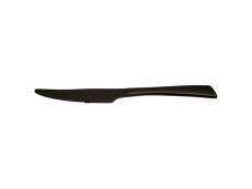 Couteau de table monobloc delta black inox (lot de