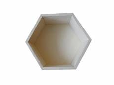 Etagère hexagone en bois 24 x 21 x 10 cm #decol