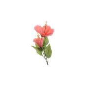 Iperbriko - Branche d'Hibiscus Artificiel 25X71Cm Rose
