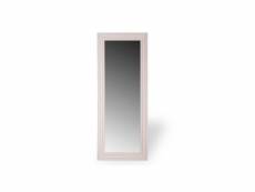 Miroir bois blanc 140x55x4cm - décoration d'autrefois