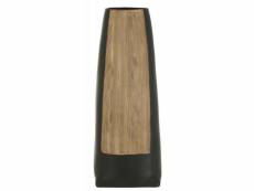 Paris prix - vase long design en céramique "maria" 40cm noir