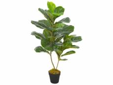 Plante artificielle avec pot feuilles de figuier vert 90 cm décoration intérieur dec022017