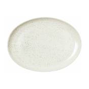 Plat oval en grès 35,5 cm Nordic Vanilla - Broste