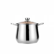 Pot à soupe Pot en acier inoxydable épaississant Double fond Pot à soupe Pot à bouillie de grande capacité (taille : S)