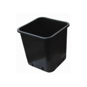 Pot carré noir 24x24x28.3cm - 11L en plastique