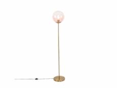 Qazqa led lampadaires pallon - rose - art deco - d 250mm