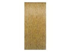 Rideau de porte bois de bambou vernis - coloris naturel - 120 x 200 cm - Morel