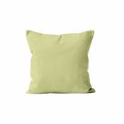 Soleil D Ocre - alix Coussin déhoussable Polyester, Vert citron, par Soleil d'ocre - 60 x 60 cm - Vert