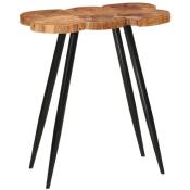Table de bar Table Haute en rondins 90x54x105 cm bois
