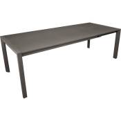 Table extérieure extensible en aluminium plateau en