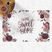 Tapis en vinyle - Home Sweet Home Watercolour On Paper - Paysage 2:3 Dimension HxL: 60cm x 90cm