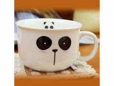 Tasse à café à motif panda en porcelaine