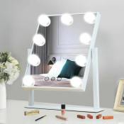 Ulisem - Miroir de maquillage de bureau led lumière