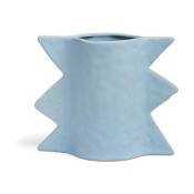 Vase en porcelaine bleu Slice - &Klevering