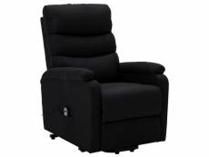 Vidaxl fauteuil inclinable noir tissu 321238