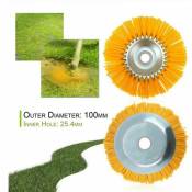 Vuszr - Brosse anti-mauvaises herbes pour débroussailleuse Outil de jardin Tête de débroussailleuse 200 mm