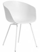 Chaise About a chair AAC26 / Plastique & métal - Hay blanc en plastique
