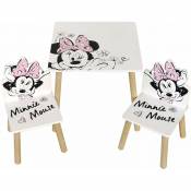 Disney Minnie Classic Ensemble table et 2 chaises - Blanc