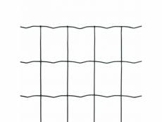 Icaverne - panneaux de clôture famille grillage 10 x 1,5 m avec mailles 76 x 63 mm