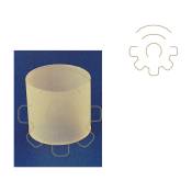 Inferramenta - verre de rechange 80x80 mm pour lampes 100w cartouche filtrante gaz