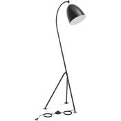 Lampadaire arc - abat-jour mobile en métal - 40 w - hauteur 125 cm Lampe de salon sur pied Lampadaire design salon