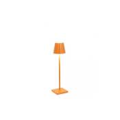 Lampe de table led Poldina Pro Micro Orange, rechargeable et dimmable