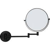 Miroir double face noir mat Fiesta - Sur bras - JVD