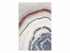 Mona - tapis à poils courts pastel multicolore 140x200cm