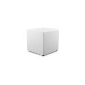 M&s - Pouf cube en pu blanc - rabik