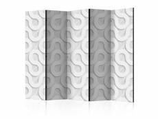 Paris prix - paravent 5 volets "grey spirals" 172x225cm
