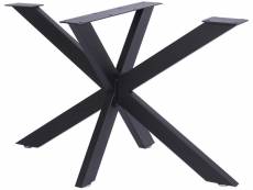 Pieds design biloxi en acier pour table à manger style industriel forme araignée , noir /l