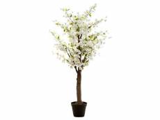 Plante artificielle "cerisier" 200cm blanc