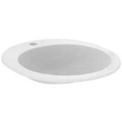 Porcher - Vasque ronde Matura - Coloris: blanc - Dimensions: 450 x515 mm - Sans trop plein