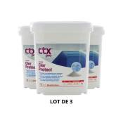 Produit d'entretien piscine CTX 400 - Chlorprotect stabilisant - 4,5 Kg - 3x4,5 kg de CTX