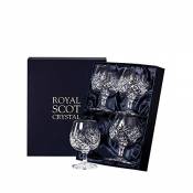 Royal Scot Edinburgh Lot de 4 verres à cognac