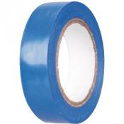 Ruban adhésif isolant bleu - 15 mm - 10 m - Dhome