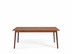 Skoll - table à manger extensible 180-230x80cm - couleur - bois foncé 180012