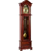STILISTA® Grande horloge mécanique rétro vintage KRONOS acajou, 200 cm x 52 cm x 25 cm, régulateur, pendule bois antique